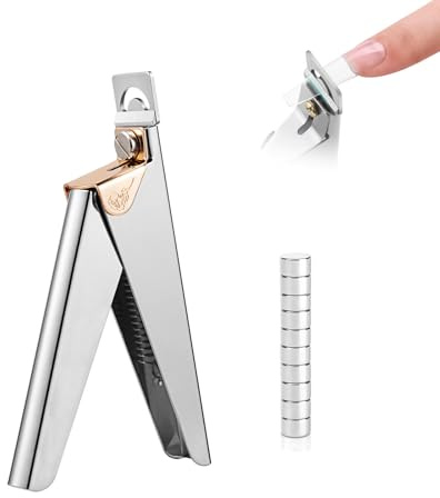 Hsyadazi Nagelknipser für Gelnägel und Kunstnägel, Professioneller Tip Cutter aus Edelstahl mit Scharfem Klingen für Maniküre und DIY-Nageldesign (Silber)
