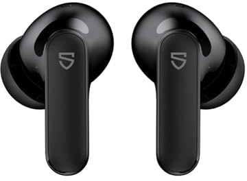 SOUNDPEATS Q3 Pro Trådlösa In-ear Hörlurar med brusreducering, Bluetooth-hörlurar med -38 dB ANC,13 mm drivrutin, hörlurar med 4-Mic KI tydligt samtal, IP55, 42H speltid, Bluetooth 6.0, Svart