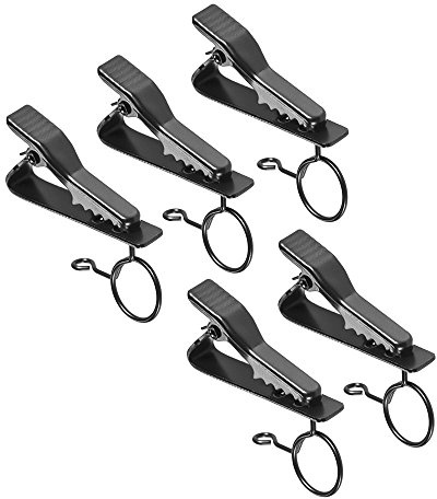 Aumotop Trådbunden Lapel Mic Mikrofon Stark Clamp/Holder för Speech Meeting Stage Performance för EY-J04A 5st 10mm Clamp/Holder (10 mm)