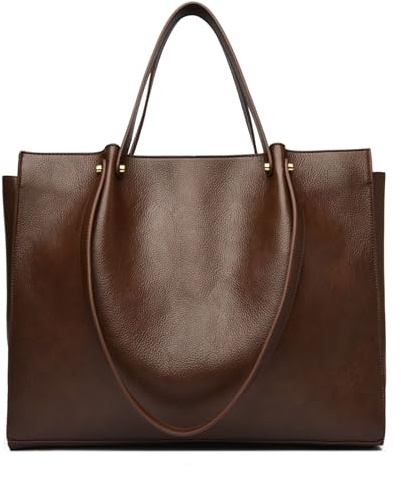 Waniki Handtasche Damen Mittelgroß, Shopper Tasche Groß Tote Bag Elegant Schultertasche PU Leder Handbags for Women Gross Henkeltasche Umhängetasche Neue Designer für Schule, Arbeit, Reisen, Shopping