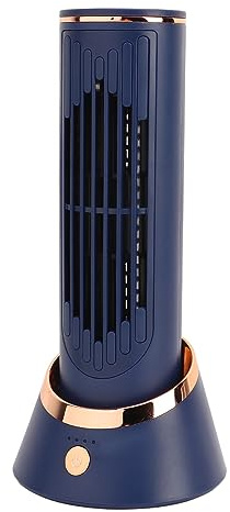 KUIDAMOS Mini Ventilador de Torre sin Aspas, Ventilador de Torre de Mesa de 3 Velocidades para Oficina