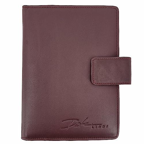 bind Systemplaner A6 inkl. Kalender 1 Woche = 2 Seiten Terminplaner Organizer Timer Planer Leder bordeaux rot T 6-B T6-B