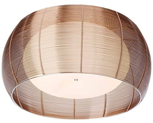 Brilliant Lampe Relax Deckenleuchte 50cm bronze/chrom | 2x A60, E27, 30W, g.f. Normallampen n. ent. | Für LED-Leuchtmittel geeignet | Dimmbar bei Verwendung geeigneter Leuchtmittel
