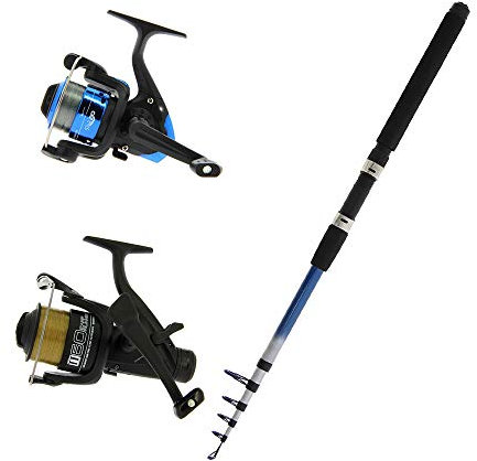 G8DS Anglerset, 2,4m Teleskoprute, Sar20 Rolle und TT60 Rolle, Camping, Angeln, Outdoor, Freizeit