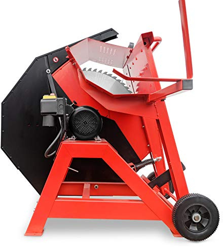 Crossfer BKS700-230V/NT19 Scie circulaire en bois de chauffage 700 mm, scie circulaire avec moteur électrique 3.2 kW 230 V avec 700 dents en métal dur Z64