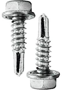 DOJA INDUSTRIAL | Vis Autoperceuse à Tête Hexagonale | Vis Autoforeuse Acier Zingué | 5,5x22 mm | Lot 50 | Vis DIN 7504 Forme K | pour Tole Acier, Bride de Fixation, Matériel de Construction..