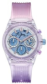Guess Women's 39.0mm Watch - Multi-Color Strap Blue Dial Multi-Color Case