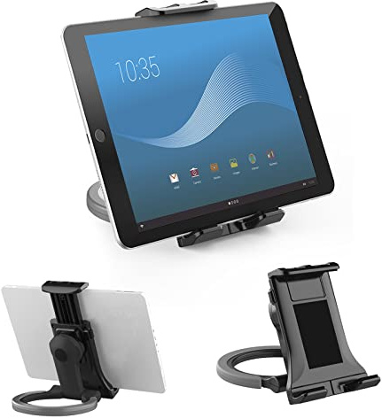 IGTOPS Tablet-Ständer,Verstellbar Handy Ständer Tisch,Faltbarer Handy Tablet Halterung,Desktop-Bürohalterung,Wandhalterung für die Küche,Geeignet für 5,5 bis 11 Mobiltelefone oder Tablets