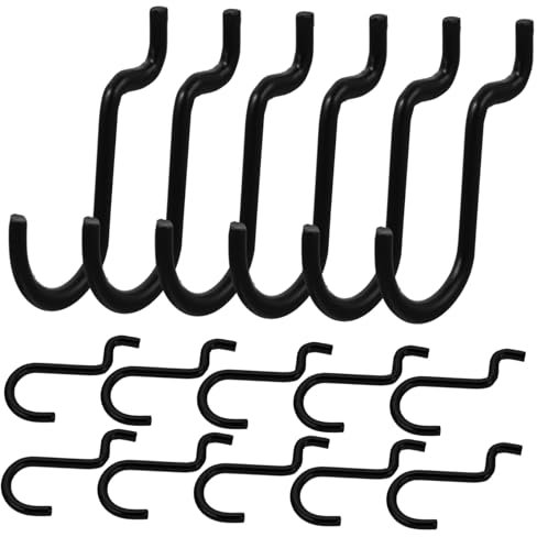 Uonlytech 20stücke Stecktafelaufhänger Metall Für Garage Home Haken Stecktafelhaken Zum Aufhängen Mit Robuster Struktur Und Hoher Tragkraft Leicht Zu Installieren Entfernen Für Standard-stec