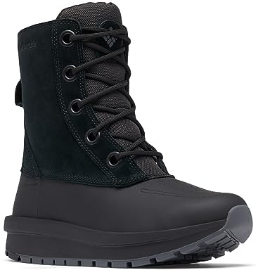 Columbia Womens Moritza Shield Omni-Heat Insulated Snow Boot, Black/Graphite, 7.5