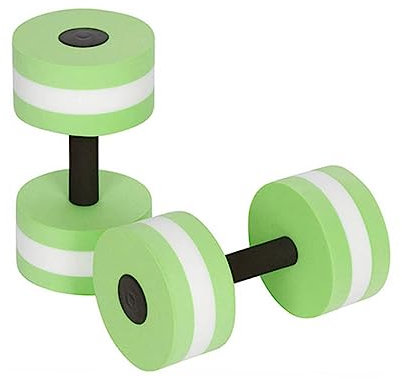 Supvox 2 Stück Wasserhanteln Eva Schaum Wasserfeste Gewichte Für Wassergymnastik Leicht Grün Für Pool Workouts Und Aqua Fitness