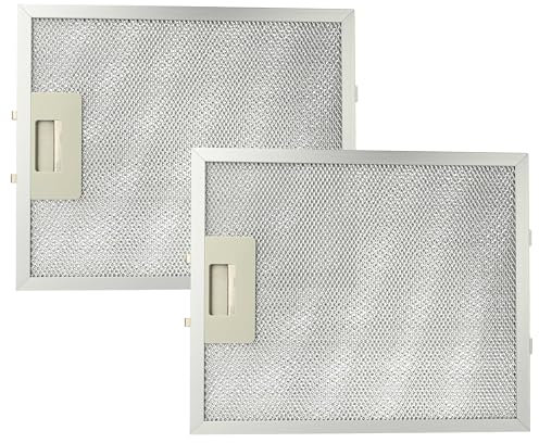 vhbw 2x Filtro metálico de grasa compatible con AEG Electrolux DK 9090, 8490 D, DK 9390, DK 9190, DK 9690 campana extractora - 27,7 x 23 x 0,9cm metal