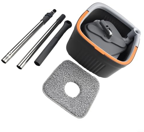 Mopa giratoria de para 360 grados para una limpieza sin esfuerzo, autolimpieza y mecanismo de escurridor