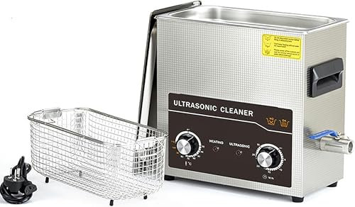 LYJYUJIE Ultrasonic 6L Knob Control Cleaners, Professional Ultrasonic Cleaner Of 40khz 180W Parts With Heater And Timer, For Carburetor Repair Tools ~/