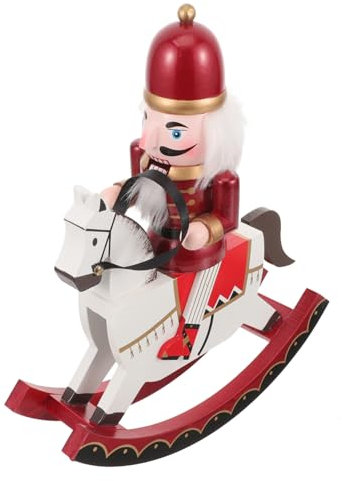 MOLUCKFU Nussknacker-Soldat-Figur Holzernes Weihnachts Tischdekor Für Weihnachten Hölzerner Nussknacker Für Heimhandwerk