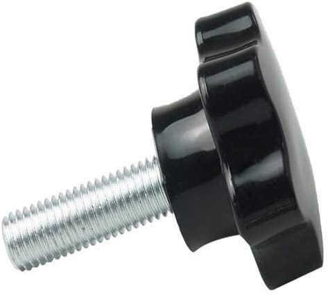 DXZXDJIU Daumenschraube,Griffbolzen, Hochwertiger Bakelit-Stern-Handknopf-Ersatz – M12 M14 M16, 30–100 mm Länge, 60 mm Durchmesser, ideal for Heimwerkerprojekte und Maschinen(100mm,M16)