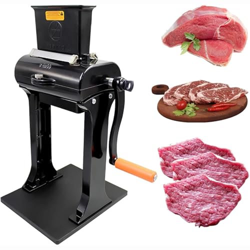 hocvseo Commercial Meat Tenderizer, Vertical Manual Meat Tenderizer, Heavy Duty Steak Flatten Tool, Stainless Steel Meat Slicer, for Steak Beef Turkey Chicken Pork Tenderizing