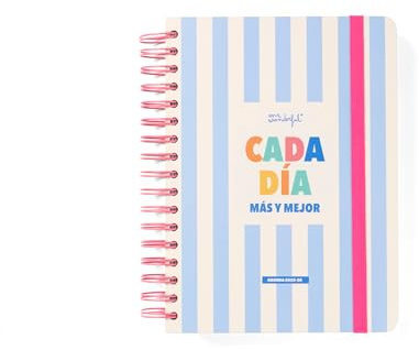Mr.Wonderful - Agenda Escolar Wonder 2025-26 Diaria - Agenda Escolar con Organización Diaria - Cada día más y mejor