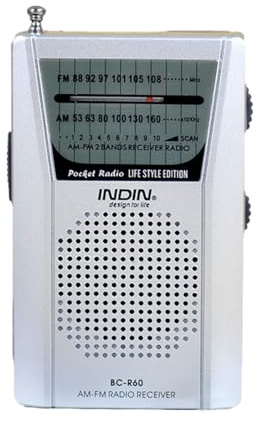 Radio AM FM avec excellente réception | Radio de poche avec antenne télescopique | Mini récepteur mondial AM-FM double bande pour l'extérieur avec haut-parleur