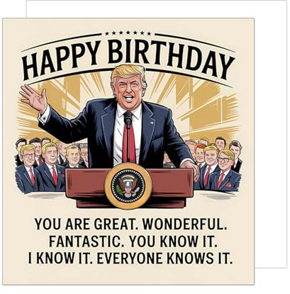 Edition Seidel Premium tarjeta de cumpleaños cuadrada con sobre. Tarjeta de felicitación Happy Birthday con texto en inglés para él, hombre, mujer, amigo, amiga, humor divertido (GQ430 SW025)