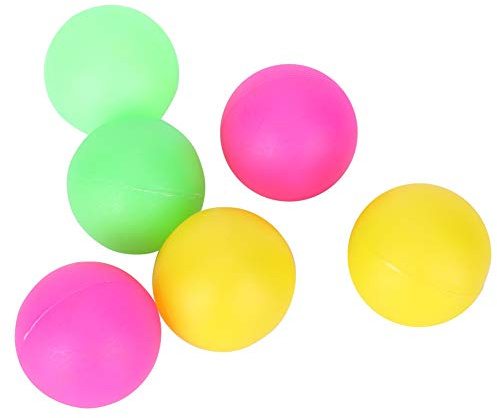 RIZGHWOY 6pcs PVC Beach Bälle Set Bunfle Weiche Langlebige Ersatztennis -Ballspielzeug mit 3 Farben für Strandschläger (Rot, Gelb, grün)