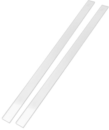 UTHCLO 2pcs Acrylic Cookie Thickness Ruler for Rolling Pin Guides Precise Measurement for Even Dough Butter Cookies Fondant Pastries Baking Tool for Home Kitchens and Bakeries