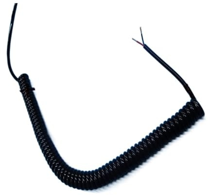 Cavo elettrico, cavo a spirale telescopico, Estensione a spirale telescopica a 2 conduttori 22AWG da 1 a 10 metri(Stretch 6 meter)