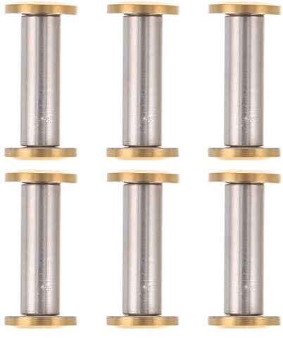 Veemoon Lot de 6 Vis à Rivet M4 5 Mm en Acier Inoxydable pour Manches de Couteaux, Fixations Robustes pour Ustensiles Cuisine, Kit de Rivets DIY Compatible Couteaux de Chef et Hachoirs