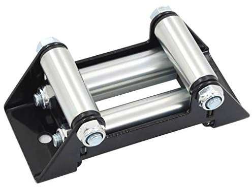 LoogCape 4-Wege-Rollenseilfenster Stahl 3500-4500 lbs für Winden Kran Flaschenzug Kettenzug Laufkatze Werkstatt Industrie Garage