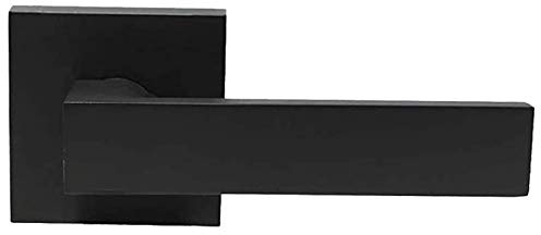 Probrico Heavy Duty Half Dummy Lever in Matte Black, Non-Turning Interior Inactive Door Handle for Clost Pantry, Left or Right Handed