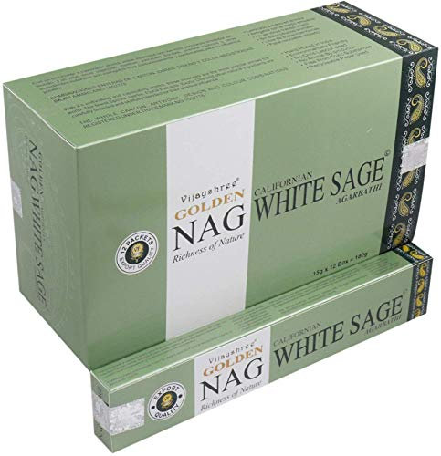 Vijayshree Visayshree Incenso Golden NAG White Sage 15 g