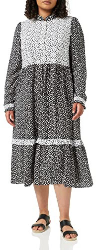 Louche Elsie-Flower-Spot Robe, Multicolore, 42 Femme
