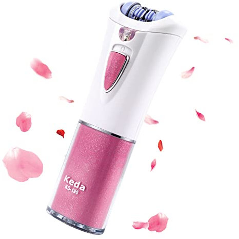 Epilierer Gesichts, Kabellose Epilierer Damen zur Gesichts & Körperhaarentfernung, Elektrischer Mini-Epilierer mit LED-Licht, Bikini Trimmer für die Gesichts Körper Achsel Bikini Bein