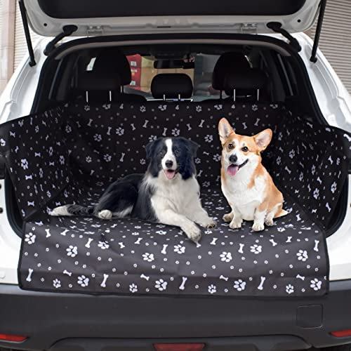 YOYIAG Pet Boot Liner Protector: 120cm x 150cm Waterproof Dog Car Seat Cover with Bumper Flap, Universal Size Car Boot Protector for Cars, Trucks & SUVs, Car Boot Mat