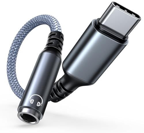 Highwings USB C Klinke Adapter, Kopfhörer Adapter für iPhone 17/16Pro Max | 3,5mm USB C auf Aux Adapter Klinke AudioKabel für iPhone 17/16/15Pro Max, Galaxy S22/S21/S20/S20, Hua-wei P40/P30 Pro/P20 Pro
