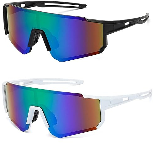 MUSELK Sport Sonnenbrille Herren Damen Fahrradbrille Sunglasses Polarisierte Sonnenbrille für Outdooraktivitäten MTB Rennrad Radfahren Biking Ski Sonnenbrille mit UV400
