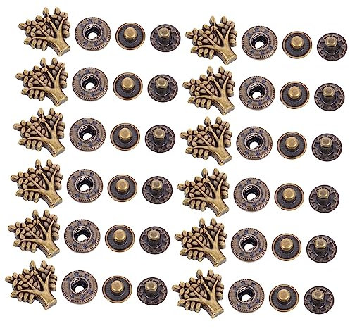 Operitacx 20 Sätze Cartoon-Druckknopf schwarze Lederhandtasche Geldbörse Schnalle kreativität kreativekraft Scrapbooking Vintage Geldbörse Druckknopfverschluss Geldbörsenschnalle aus Bronze