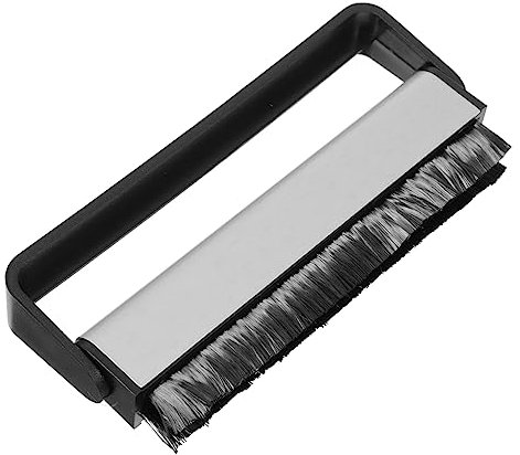 Angoily 4-teiliges Reinigungsset Für Schallplatten-reinigungsbürsten Reinigungsbürste Ohne Statische Elektrizität Große Bürste Zur Staubentfernung Schwarz/Silber Schallplattenreiniger