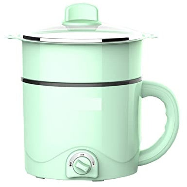 ANSNOW Ollas de Cocina Ventilador de Cocina Eléctrica Multifuncional, Cocina Eléctrica Pequeña, Cocina Eléctrica, Sartén Eléctrica, Vaporera Eléctrica, Alojamiento para Estudiantes