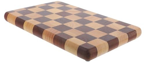 Hoement Tagliere a Quadretti Piccolo in Legno Di Acacia Robusto e Bifacciale, Taglieri in Legno Per Cucina e Tagliere Per Verdure, Pane e Carne, Per Uso Domestico e Preparazione Alimenti