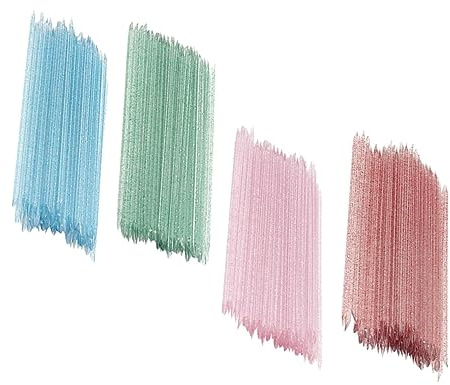 Healeved 400pezzi Bastoncini Per Pulizia Cuticole Colorati Per Unghie Strumenti Per Manicure Art Per Creazioni Dettagliate e Fai Te