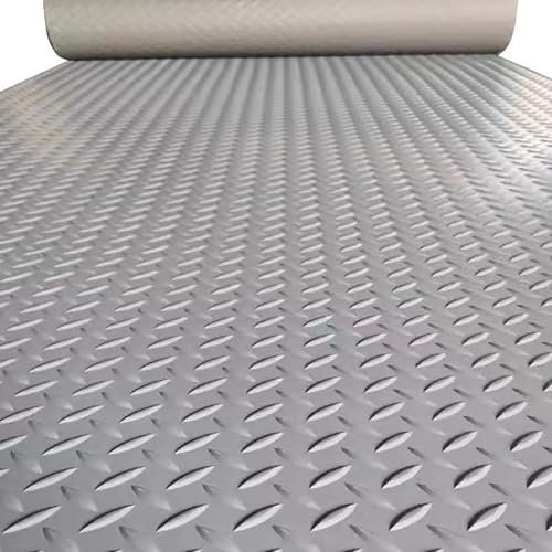 Rouleau De Tapis De Sol De Garage, Imperméable Tapis De Sol Garage Moto, 1,5 mm d'épaisseur Tapis De Sol Caoutchouté PVC pour Garages, Usines, Entrepôts et écoles,0.5×4m