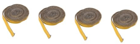 iplusmile 4 Rollos Cinta De Junta De Estufa Calor Sello Sellador De Juntas Aislamiento Hogar Empaquetadora Borrador Universal Puerta Cazador De Focas Junta De Cuerda De Fibra De Vidrio