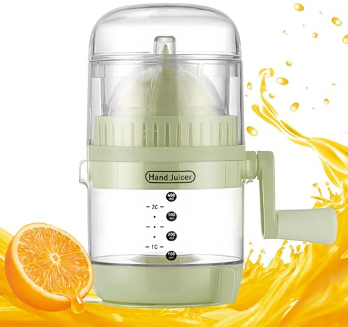 Citrus Juicer, Hand Held Lemon and Orange Juicer, Food Safe Portable Fruit Extractor with Spout for Kitchen Camping Picnic