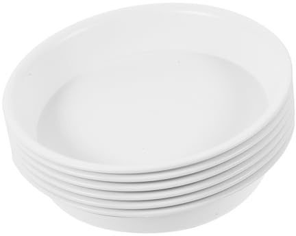 Milisten 1 Jeu Soucoupe De Pot De Fleurs Plastique Ronde Plateau De Drainage Réutilisable pour Plantes Intérieur Et Extérieur Protection Sol Et Bureau Dimensions Extérieur 6 Pièces