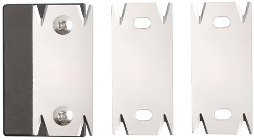 Bestgle Portable Coupe-Bande de Chant Manuel avec 2 Lame de Rechange, Antidérapant Raboteuse de Bordure, Raboteuse de Bordure, Coupe Bande de Chant Manuel, Coupe-Bordures, pour PVC ABS (Noir)