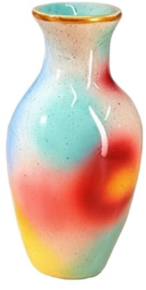 Magnetische Vasen-Dekoration, 3 x 6 cm, Kunstharz-Kühlschranktopf, Mini-Pflanzgefäß-Magnet, stilvoller glasierter Halter, Creaive-Høme-Display, Büro, Küche, Display für Spind, Party, Weihnachten