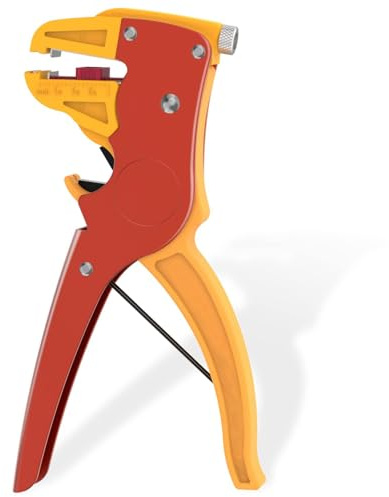Automatic Quick Strip Wire Stripper and Cutter,Eagle Nose Pliers Cable Cutters，2 in 1 Adjustable Wire Stripper Cutter for Electrical Cables 、Electronic Repair Tool (Yellow)