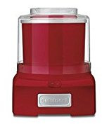 Cuisinart Red 1.5 qt. Ice Cream Maker 11.26 in. H x 9.06 in. W x 9.17 in. L