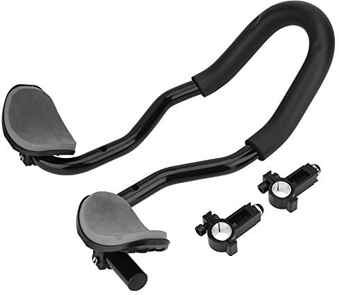 Bnineteenteam Bicycle TT Handlebar,Aluminium Alloy Bicycle Arm Rest Handlebar for Road Bike Clip On Aero Bars